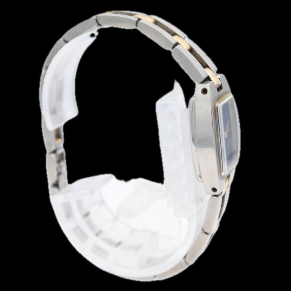 Vintage Seiko Blue Sunburst Two Tone Ladies Mechanical Wristwatch Gold Tone - Picture 2 of 5